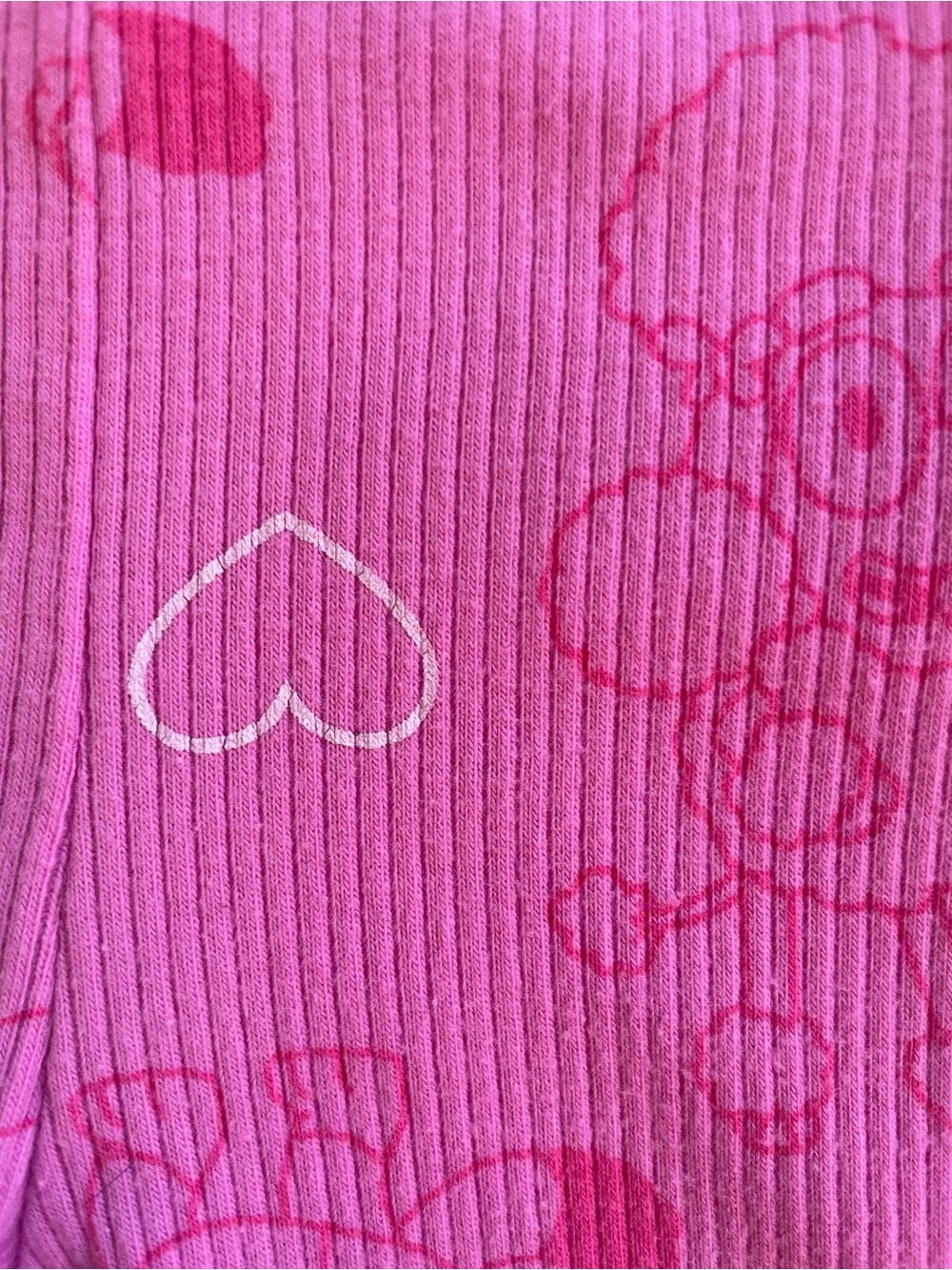 🐶Pink Ribbed Bluey Shorts - Picture 4 of 7